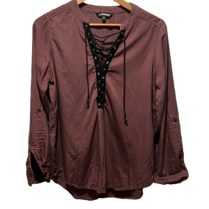 Express Size Medium Lace Up Tunic